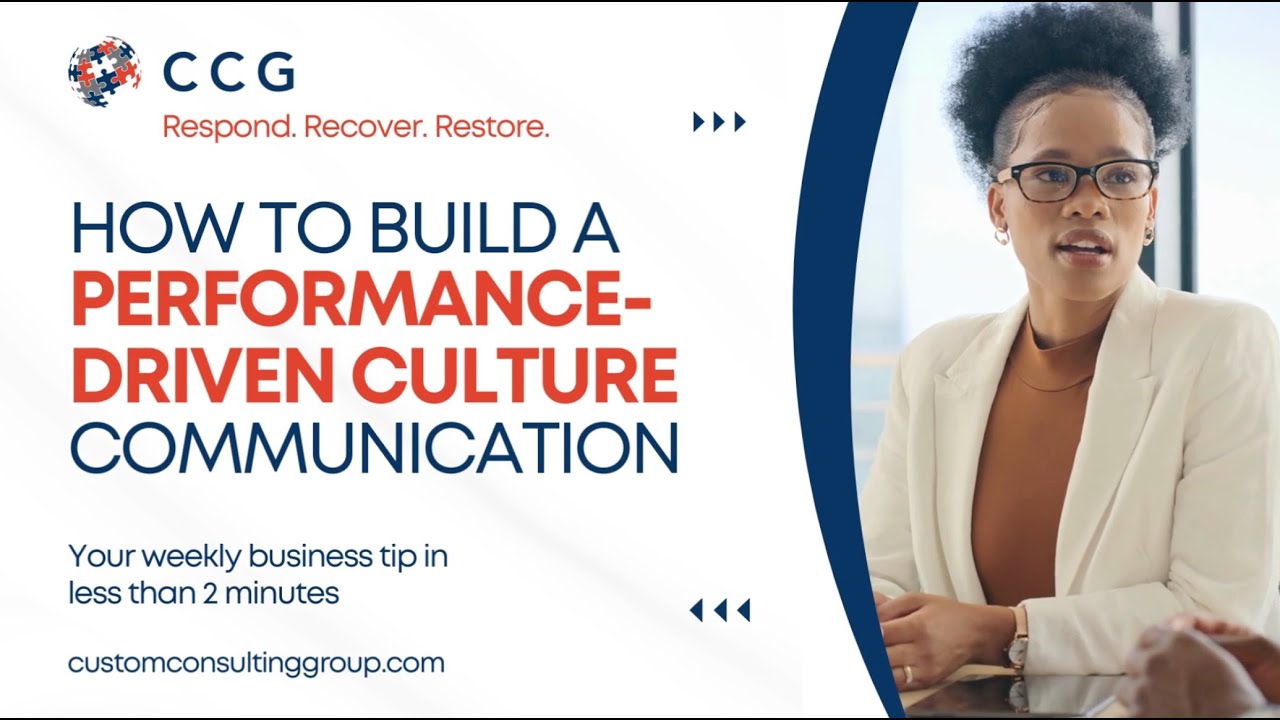 Performance Driven Culture - Communication