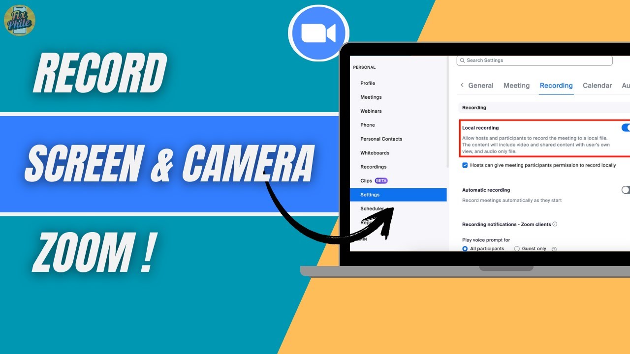 How to Record Yourself and Screen in Zoom (2025) | Full Screen + Camera Recording Guide