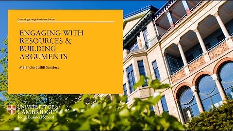 Building Your Argument