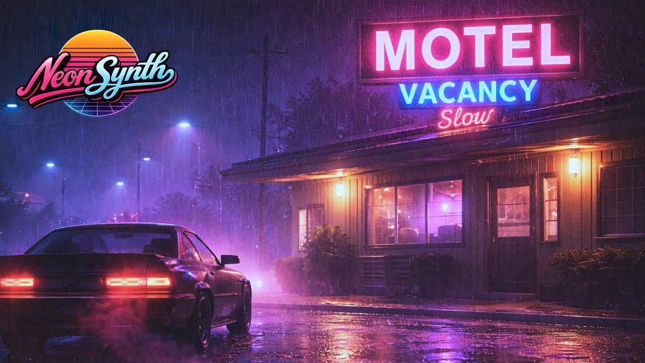 Rainy Night Drive – Chill Synthwave Mix