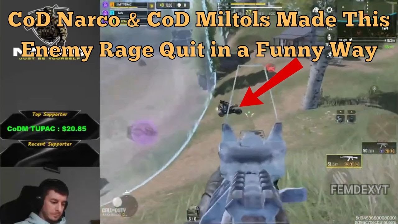 Cod Portugal Rage CoD Narco & CoD Miltols Made This Enemy Rage Quit in a Funny Way! 😂🔥 ...