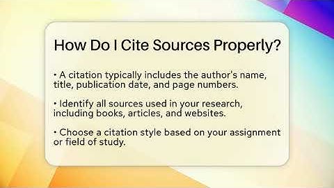 How Do I Cite Sources Properly? - Ultimate Study Hacks