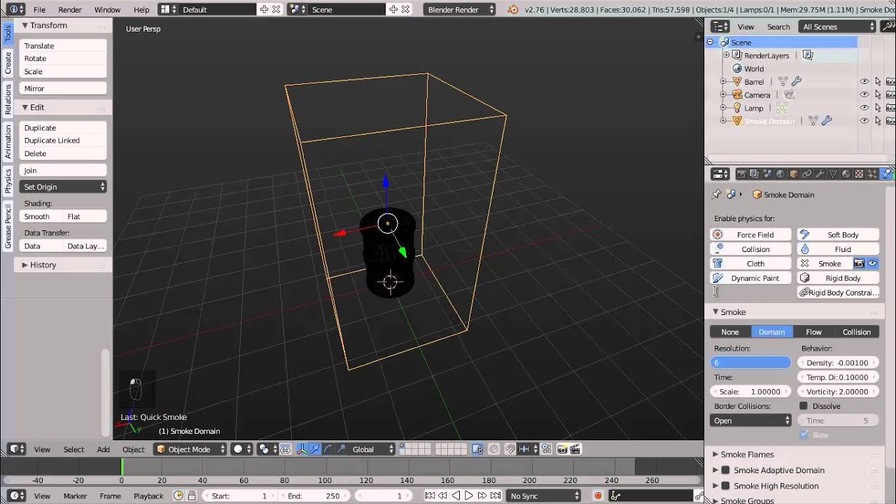 Creating an Explosion with Fire and Smoke in blender - YouTube