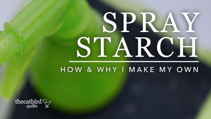 Make your own spray starch, Ironing starch