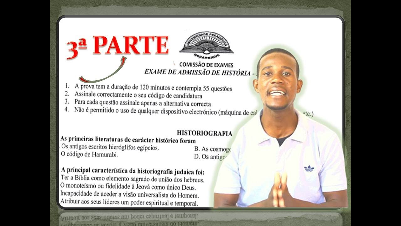EXAME DE ADMISSÃO: História UP-2019/ 3ª Parte