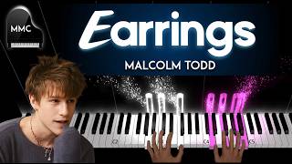 Earrings by Malcolm Todd piano cover/tutorial + sheet music + lyrics