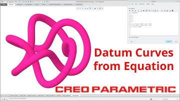 Creo Parametric Tutorial - Datum Curves from Equation