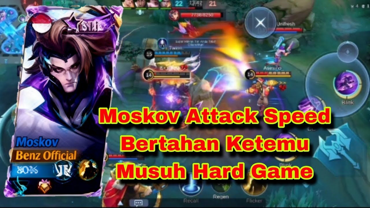 Moskov Attack speed || Gameplay Moskov || Main bareng Squad PBZ #mobilelegends 
