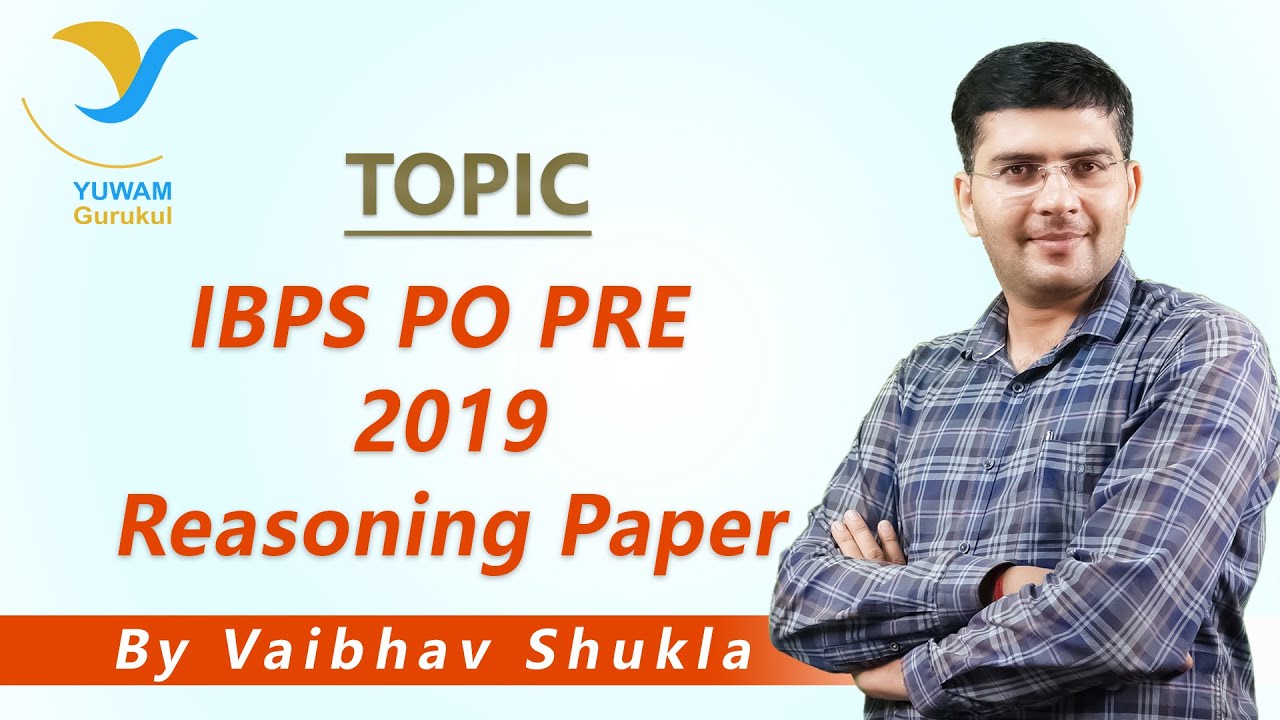 IBPS PO Pre Paper Pattern 2019 by Vaibhav Shukla Sir | Yuwam Online Class | Yuwam Gurukul