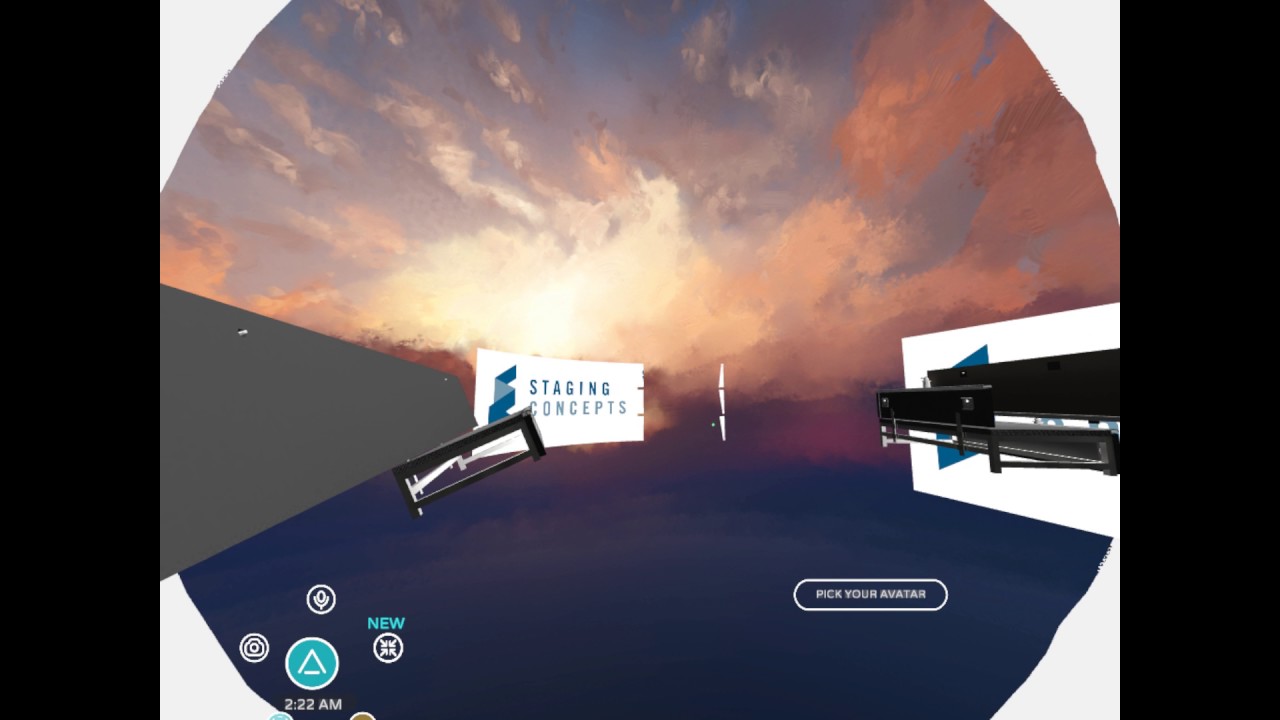 First test with Aframe experience inside of AltSpace