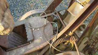 Early 1900s Reliance Rock crusher with elevator
