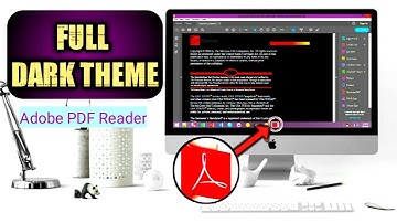 Full Dark Theme On Adobe PDF Reader 🌃 How to enable it with 2 simple steps 🕯