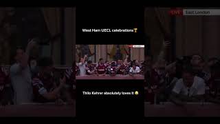 Thilo Kehrer Leading West Ham Fans Singing At Trophy Parade