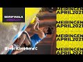 IFSC Boulder World Cup Meiringen 2021 || Men's and women's semi-finals