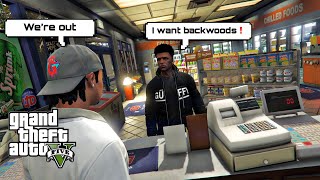 Working At The Gas Station In Da Hood Be Like (GTA 5 SKIT)