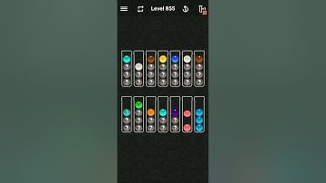 Ball Sort Color Water Puzzle Solution Level 855