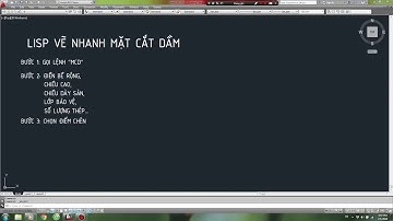 sử dụng lisp vẽ nhanh mặt cắt dầm