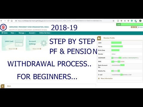 Uan activation, kyc update, pf correction, withdraw, balance passbook, nominee withdraw by using account, form-31,19,10c online learn ab...