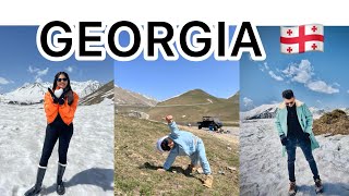 Georgia Day 2 |Gudauri Panorama | Jvari Pass | Annanuri Fortress | Jvari Monastry 🇬🇪