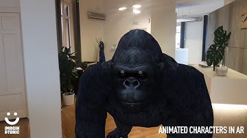 Animated characters in augmented reality