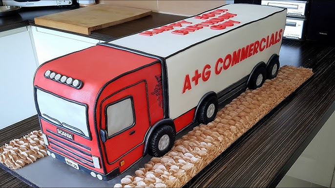 LKW Fondant Torte selber machen / Truck Fondant Cake - DIY / 3D Motivtorte  