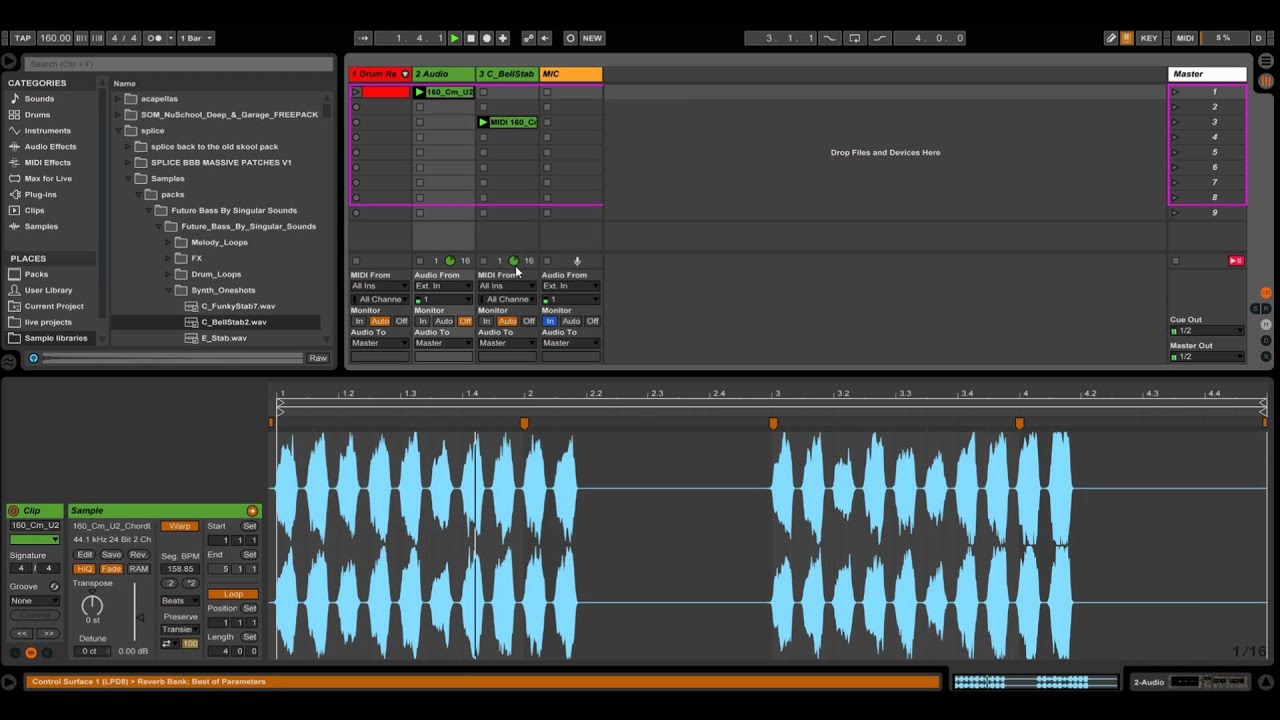 Music Production Ableton live 9.5 - Baker Does Beats Episode 4- 160bpm (NEVER TRIED THIS BEFORE)