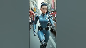 Futuristic Police Robot Hunts Down Thief in Seconds! #robot #ai #robots