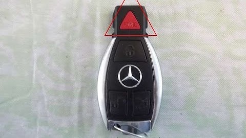 Mercedes Key Fob Battery Change Replacement Chrome Key by MercedesMedic.com Chrome Triangle Panic
