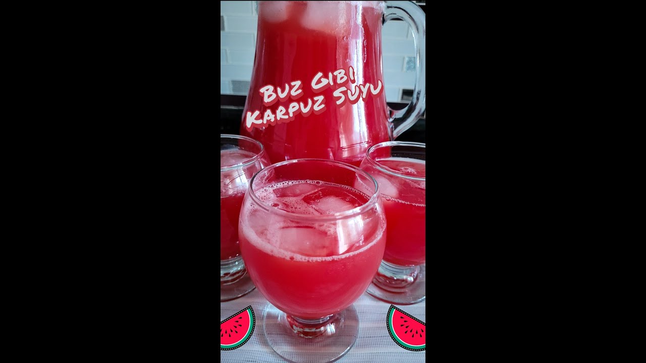 Evde Buz Gibi Pratik Karpuz Suyu Tarifi ????????????????