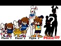 FNF comparison Battle Vanny VS Gregory fnaf - ALL Phases of fnf Characters Friday Night Funkin
