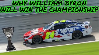 Why William Byron will win the 2026 NASCAR Cup Series championship