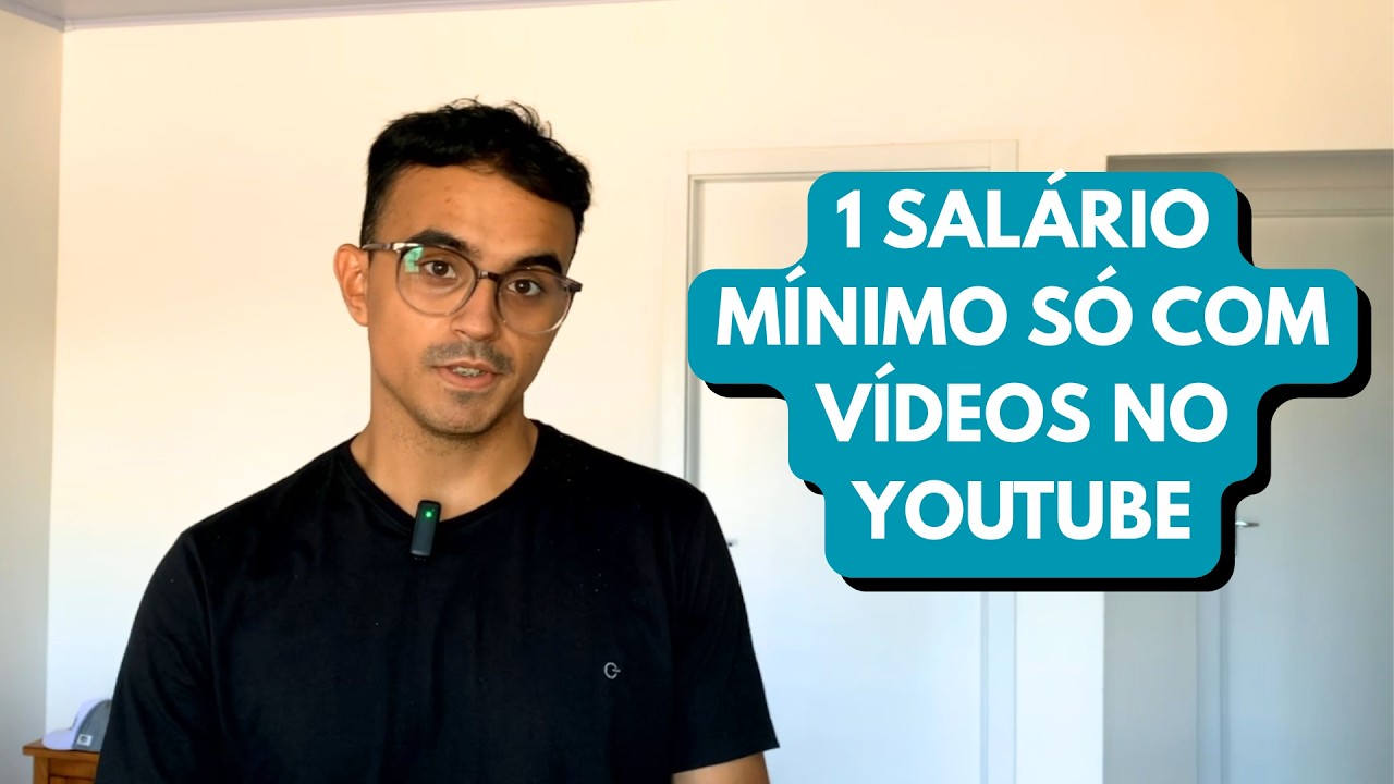 Fiz um salário mínimo em um mês de canal no youtube