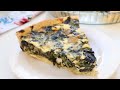 😍 كيش بالسبانخ و الدّجاج بنّة لا تقاوم، و بعجينة و لا أروع و سهلة   Quiche aux épinards et poulet