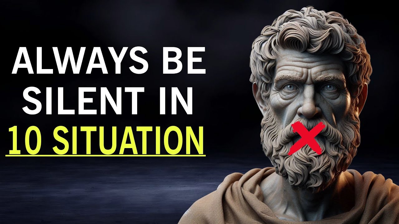 Outline Video Silence is GOLD in These 10 Situations - Stoicism