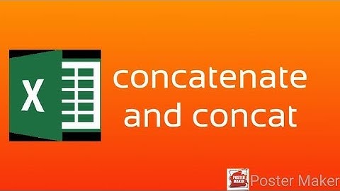 Excel concatenate & concat function แบบง่ายๆครับ