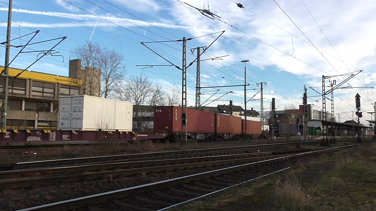 193 949 RFO mit Railrelease Sggnss Containerzug