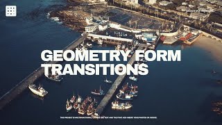 Geometry Form Transitions Premiere Pro Templates