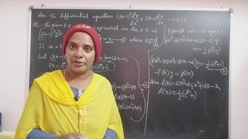 Problem on Legendre Form of Differential equation in L.D.E. B.tech Engineering Mathematics-3.