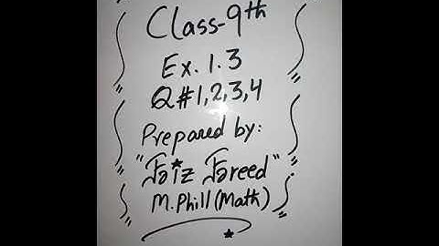 Class 9  Ex 1.3 (Q.1,2,3,4)! How to find Additive inverse of matrix