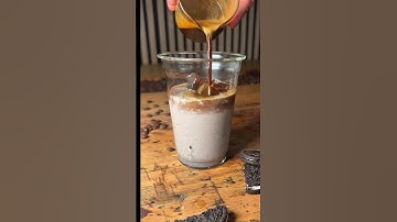 Oreo iced Latte ASMR ✨