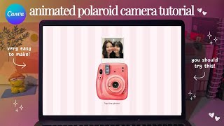 Animated Polaroid Camera Effect | Canva Tutorial