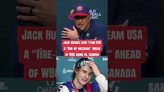 Celebrity Jack Hughes With a “Fire Up” Message for Team USA 🇺🇸🔥 #wbc #nhl #olympics Profile