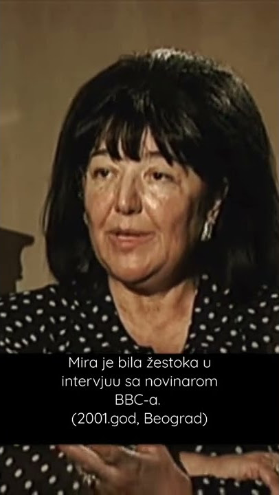 #MiraMarkovic #SPS #jul #Sloba #milosevic #intervju #BBC #istorija #politika #padrezima #srbija
