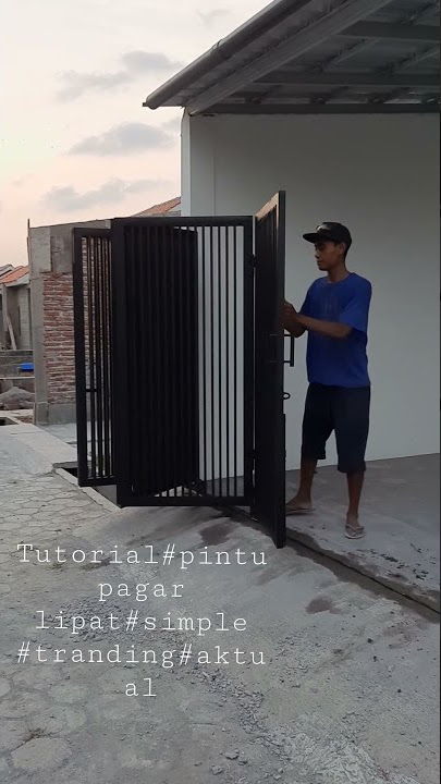 Pintu lipat minimalis modern.