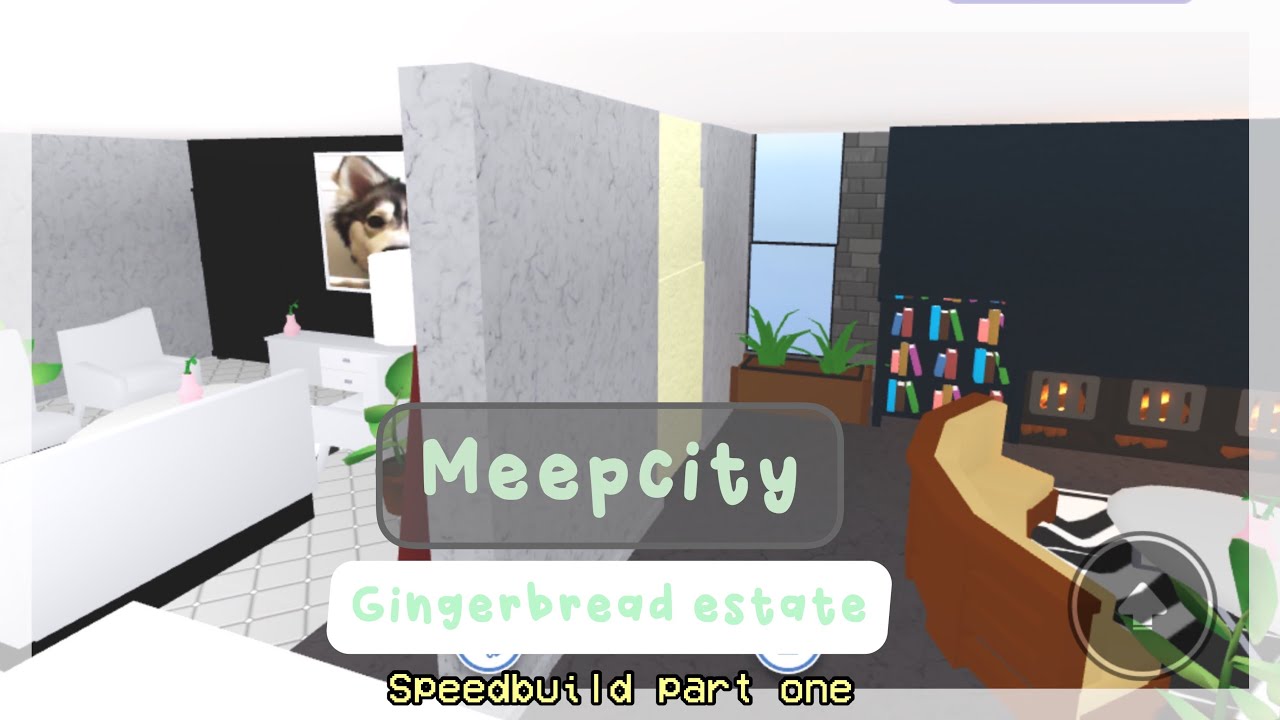 Meepcity Modern gingerbread estate speed build part one YouTube