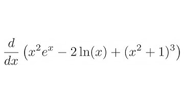 How to Find the Derivative of f(x) = x^2*e^x - 2ln(x) + (x^2 + 1)^3 using the Product and Chain Rule