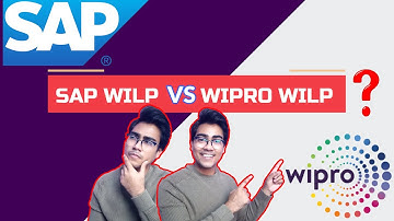 WIPRO Work Integrated Learning Program VS SAP Lab India Work Integrated Learning Program