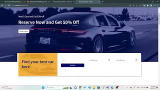 Rental Car MERN Stack Website Project (Full Stack)