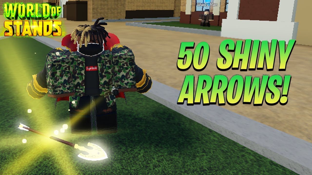 Roblox Is Unbreakable All Arrow Stands+Using 20 Arrows For Skins 