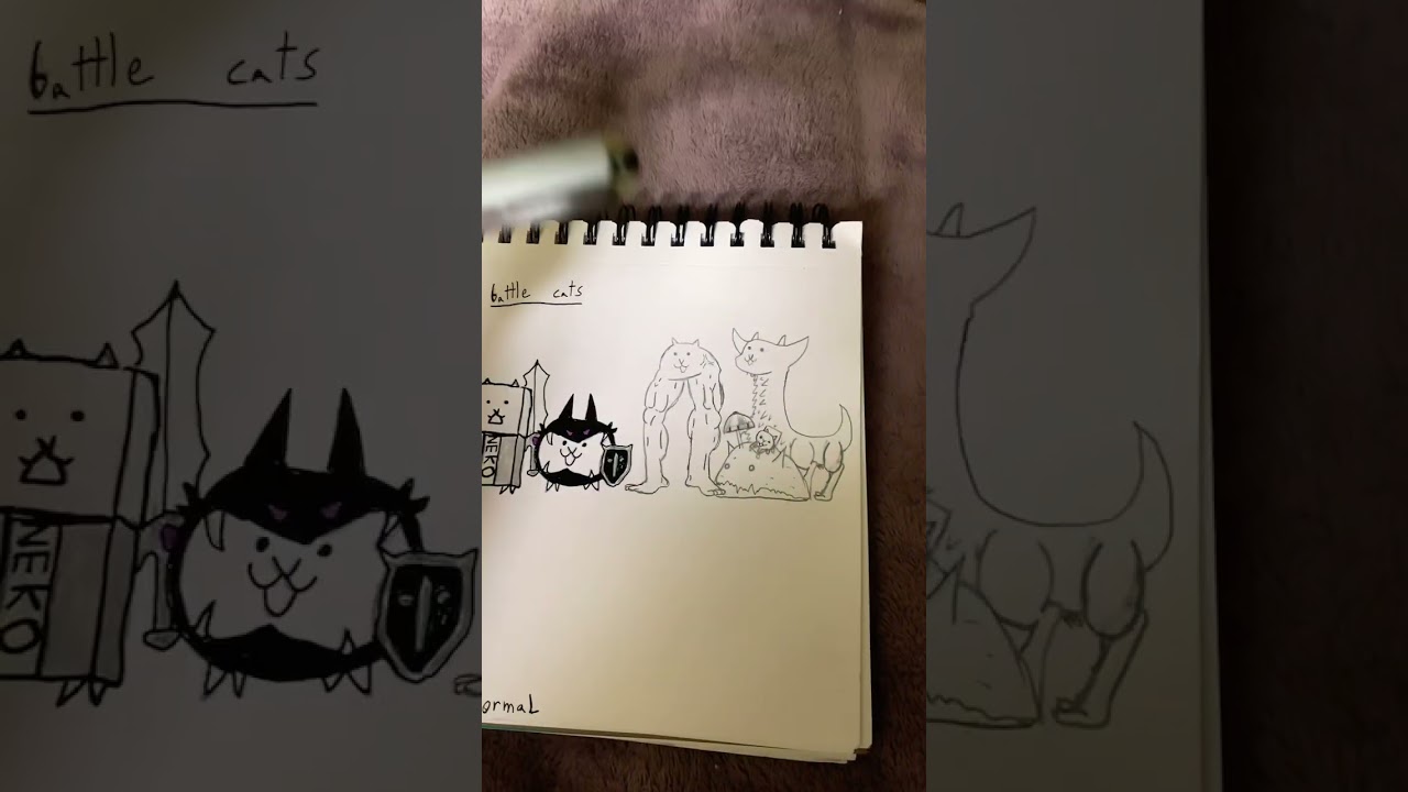 Drawing battle cats part 4! 